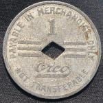 Blue Diamond Coal Company 1 Cent Trade Token