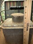 Vintage Steel Coal Miners Lunch Pail Bucket
