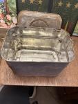 Vintage Steel Coal Miners Lunch Pail Bucket