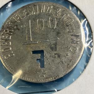 Robert Fleming Coal Co. Mine Token Banner