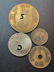 Fayette County WV Coal Scrip Token Set