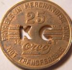 Virginia 25¢ Coal Token - King Cole Mining