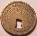 Virginia 10¢ Coal Token - Benedict Coal Corp