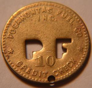 Virginia 10¢ Coal Token - Pocahontas Fuel Co