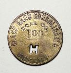 Black Band Consolidated Coal Co. Olcott W.Va. Scrip