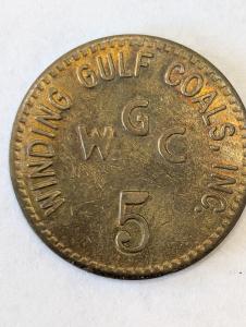 Winding Gulf Coal Co. 0.05 Cent Trade Token