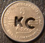 Virginia 5¢ Coal Token - King Cole Mining