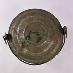 Vintage Coal Miner Tin Lunch Pail with Handle