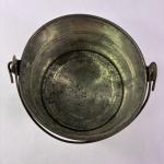 Vintage Coal Miner Tin Lunch Pail with Handle