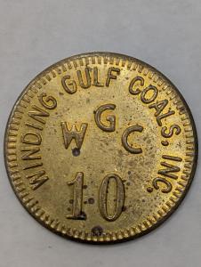 Winding Gulf Coal Co. 10 Cent Trade Token