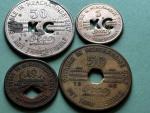 Lee County Virginia Coal Scrip Tokens Set of 4