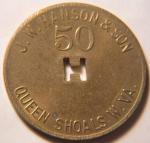 West Virginia 50¢ Coal Token - J.W. Hanson & Son