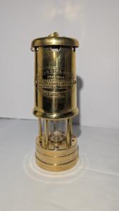 Vintage British Coal Miner’s Brass Lamp
