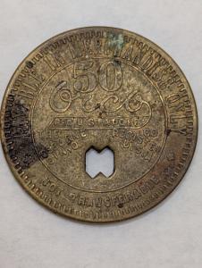 Princess Dorothy Coal Co. 50¢ Token from Eunice WV