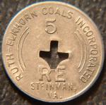 Virginia Coal Scrip Token - Ruth-Elkhorn Coals