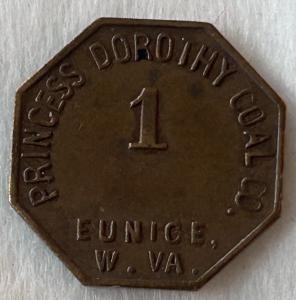 Princess Dorothy Coal Co. Scrip Token – 1 Cent