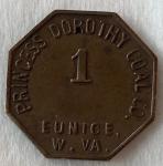 Princess Dorothy Coal Co. Scrip Token – 1 Cent