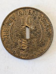 New River Company Coal Scrip - Ten Cents