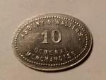 Hymera Indiana 10 Coal Scrip Token - Asbury & Walters