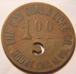 West Virginia $1 Coal Token - Gay Coal Co