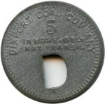 Dixport Coal Company Ingle Scrip Zinc Token