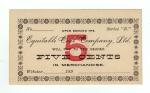 1890s Equitable Coal Company 5c Scrip - PA