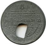 Dixport Coal Company Ingle Scrip Zinc Token