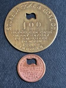 Stonega Coal and Coke Company Scrip Tokens
