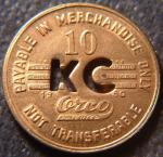 Virginia 10¢ Coal Token - King Cole Mining