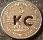 Virginia 5¢ Coal Token - King Cole Mining