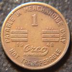 Blue Diamond Coal Company 1¢ Token - Virginia