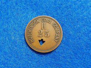 Hutchinson Coal Co. Vintage $0.25 Coal Token