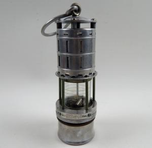 Vintage WOLF Permissible Coal Miners Safety Lamp