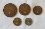 Vintage Weyanoke Coal & Coke Trade Tokens Set
