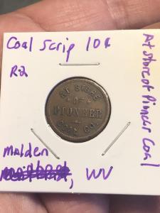 Pioneer Coal Scrip Token - Malden, WV