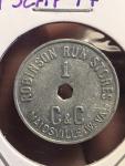 Robinson Run Coal Token - 1945 Maidsville, WV