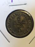 Clean Eagle Coal Co 5 Cent Trade Token