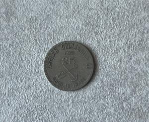 Harlan Collieries 25 Cents Coal Trade Token