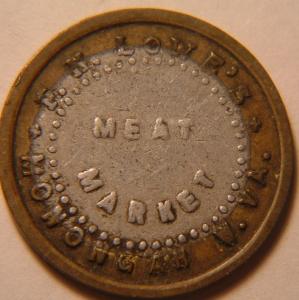 West Virginia 25¢ Coal Scrip, F.K. Lowe's