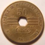 Virginia 50¢ Coal Token - Lee Company