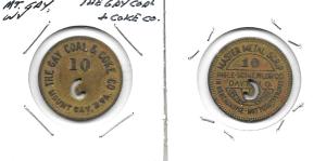 Mount Gay Coal Scrip Token - The Gay Coal & Coke Co
