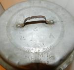 Vintage WWI Coal Miners Lunch Bucket with Art