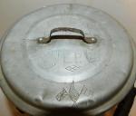 Vintage WWI Coal Miners Lunch Bucket with Art
