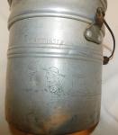 Vintage WWI Coal Miners Lunch Bucket with Art
