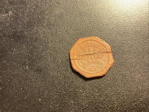 Big Muddy Coal Trade Token from Clifford, Illinois