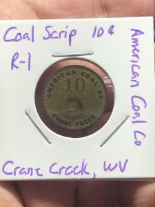 10 Cent Coal Scrip Token - American Coal Co