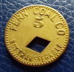 Fern Coal Co. 5 Cent Trade Token Coin
