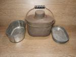 Vintage Atlantic Coal Miner Lunch Bucket with Trays