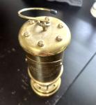 Vintage British Coal Mining Brass Lamp Lantern