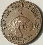 Red Parrot Coal Co. 1c Token from West Virginia